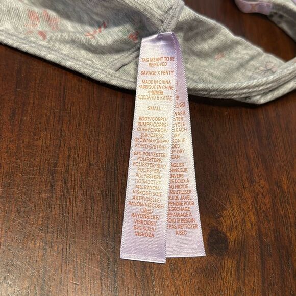 Savage X Fenty Grey Holiday Christmas Bralette Women’s US Small - Picture 4 of 6